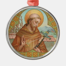 Ornamento De Metal Rua. Francis of Assisi (BK 002)