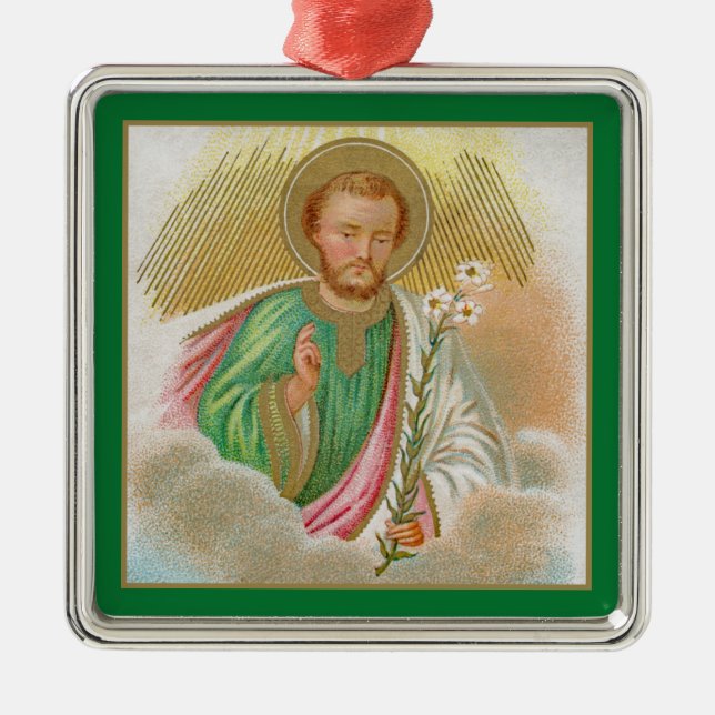 Ornamento De Metal Rua. Joseph de um "Cartão de Peregrinação" (Pormen (Frente)