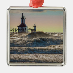 Ornamento De Metal Rua Joseph Lighthouse Painterly