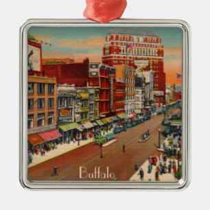 Ornamento De Metal Rua Principal - Buffalo, NY Vintage