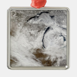 Ornamento De Metal Ruas da nuvem sobre o Lago Superior e o lago Michi