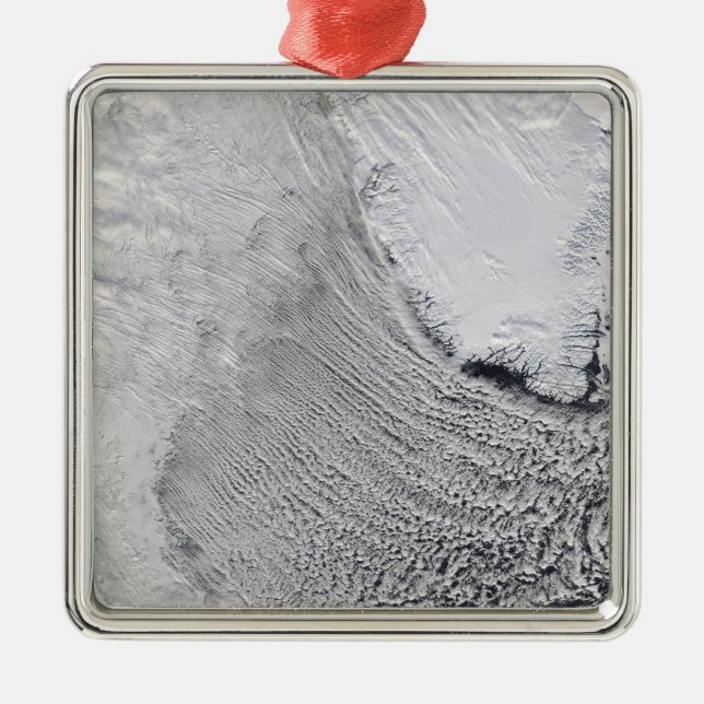 Ornamento De Metal Ruas Nuvens no Mar de Labrador (Frente)