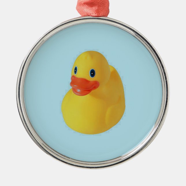 Ornamento De Metal Rubber Ducky (Frente)