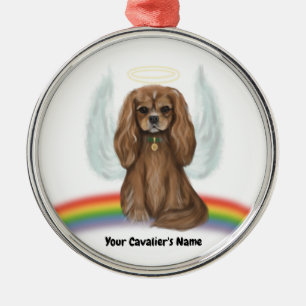 Ornamento De Metal Ruby Cavalier Pet Losse Ornament - Personalizável
