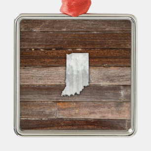 Ornamento De Metal Rustic Indiana em Conselhos Brown