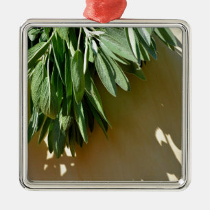 Ornamento De Metal Sage fresco