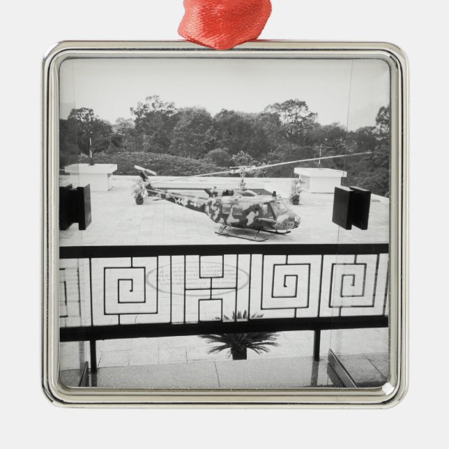 Ornamento De Metal Saigon HCMC Vietnam, Helicóptero Huey (Frente)