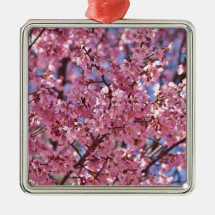 Ornamento De Metal Sakura Pink Chersom Sky