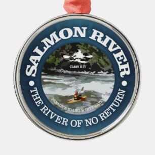 Ornamento De Metal Salmon River (c)