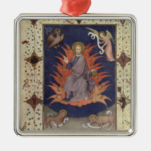 Ornamento De Metal Salmos do MS 11060-11061 do Penitence: Cristo em