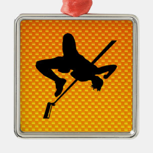 Ornamento De Metal Salto alto amarelo alaranjado