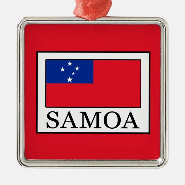 Ornamento De Metal Samoa (Frente)