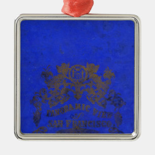 Ornamento De Metal San Francisco, 1862 do monte do russo