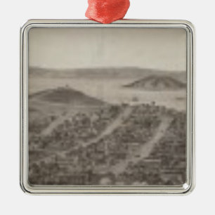 Ornamento De Metal San Francisco, 1862 do monte do russo