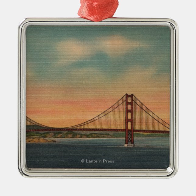 Ornamento De Metal San Francisco, CA 2 (Frente)