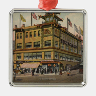 Ornamento De Metal San Francisco, CAChinatown AdSing Co. gordo