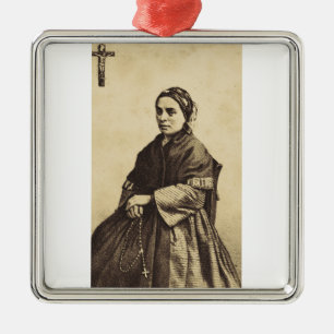 Ornamento De Metal Santa Bernadette Soubirous Arte Fina