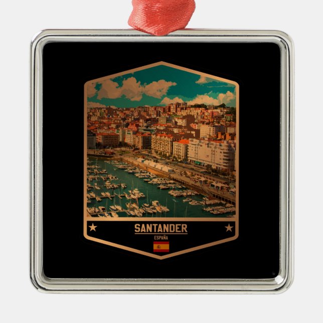 Ornamento De Metal Santander (Frente)