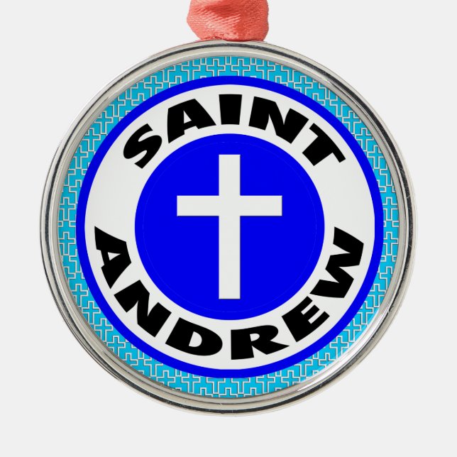 Ornamento De Metal Santo Andrew (Frente)