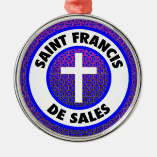 Ornamento De Metal Santo Francis de Sales