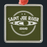 Ornamento De Metal Santo Joe River Idaho Kayaking<br><div class="desc">A Rua "Shadowy". Joe River desce as encostas ocidentais da Cordilheira Bitterroot a partir das suas nascentes na Rua. Joe Lake perto da linha estatal Idaho - Montana.</div>