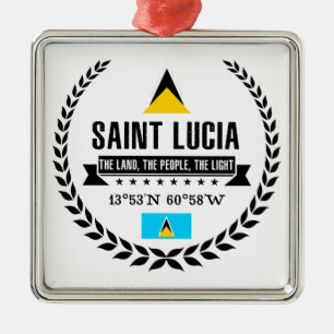 Ornamento De Metal Santo Lucia