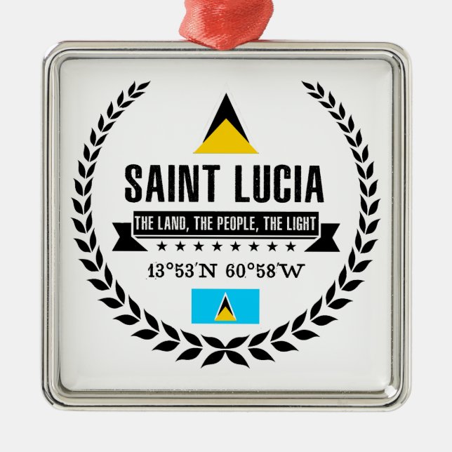 Ornamento De Metal Santo Lucia (Frente)