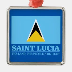 Ornamento De Metal Santo Lucia