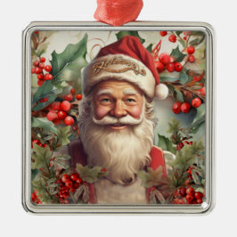 Ornamento De Metal Santo Santa Claus Nicholas Natal