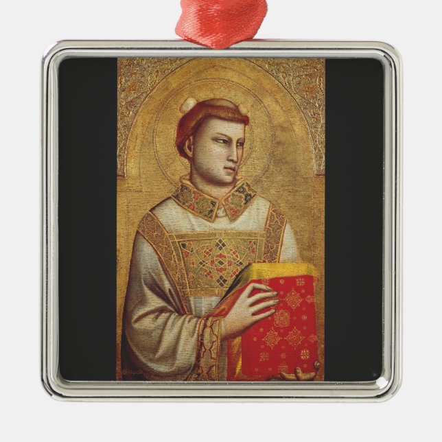 Ornamento De Metal Santo Stephen por Giotto (Frente)