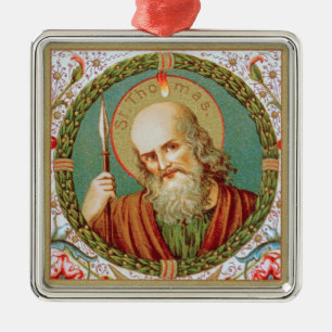 Ornamento De Metal Santo Tomás, o Apóstolo (JMAS 12)