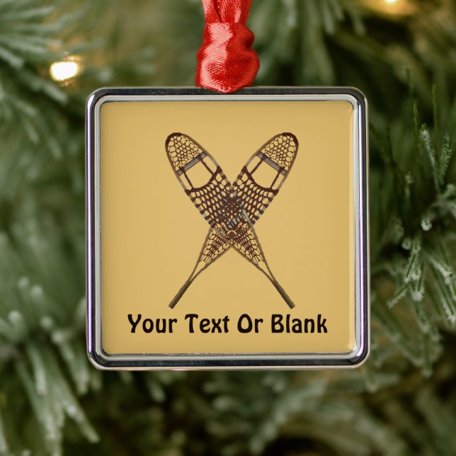 Ornamento De Metal Sapatos de neve (Árvore)