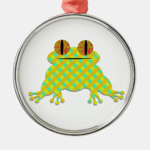Ornamento De Metal Sapo