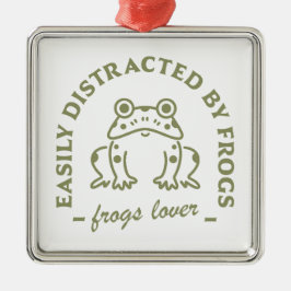 Ornamento De Metal Sapo amante aspas engraçadas cottagecore estético