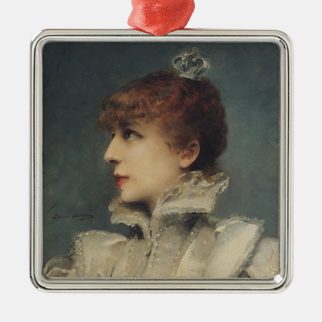 Ornamento De Metal Sarah Bernhardt 1875 (Frente)
