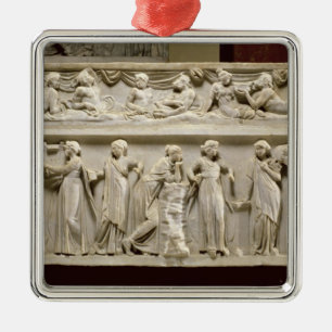 Ornamento De Metal Sarcófago dos musas, romano (mármore)