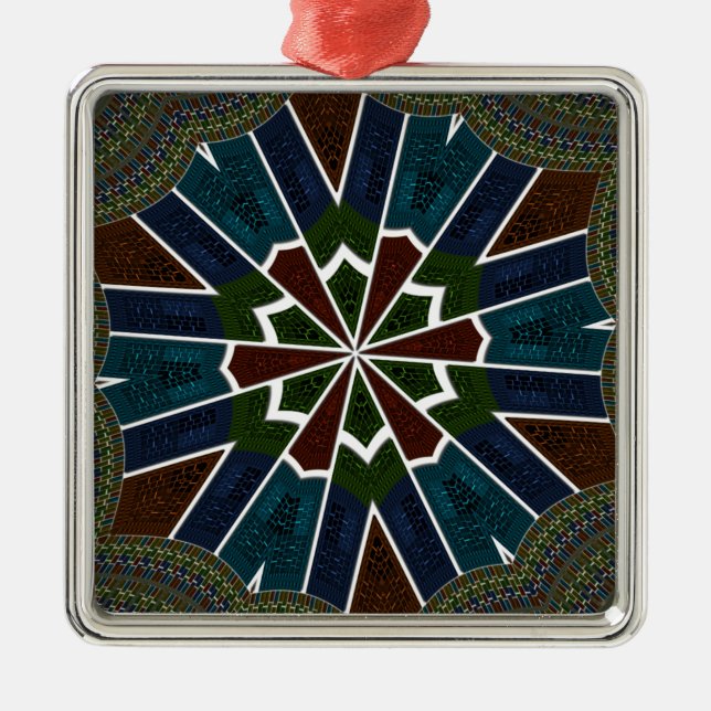 Ornamento De Metal Sari inspirou Design com detalhes de insinuação (Frente)