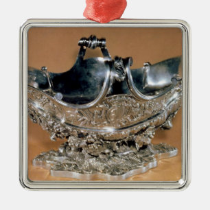 Ornamento De Metal Sauceboat, mercadorias de Palissy, c.1530