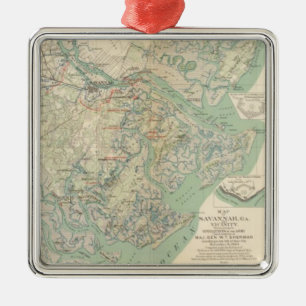 Ornamento De Metal Savana, GA e vizinhança