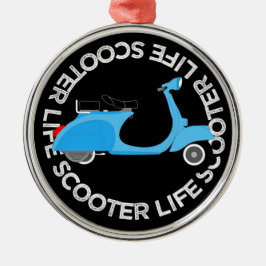Ornamento De Metal Scooter Life Classic Retro Vintage Motor Style