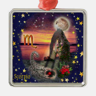 Ornamento De Metal Scorpio