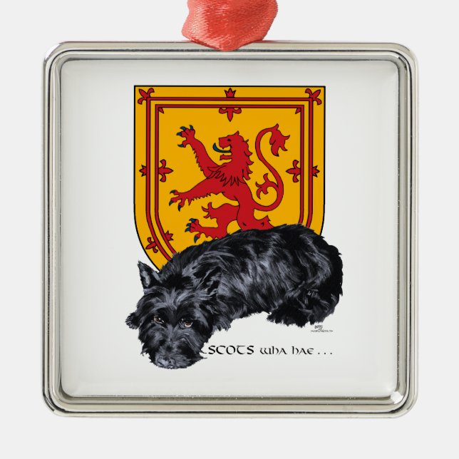 Ornamento De Metal Scots Wha Hae Ornament (Frente)