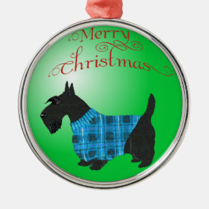 Ornamento De Metal Scottie Dog Ornament