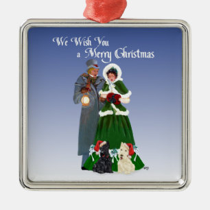 Ornamento De Metal Scottie Dog Ornament