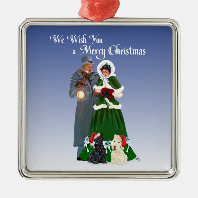 Ornamento De Metal Scottie Dog Ornament (Frente)