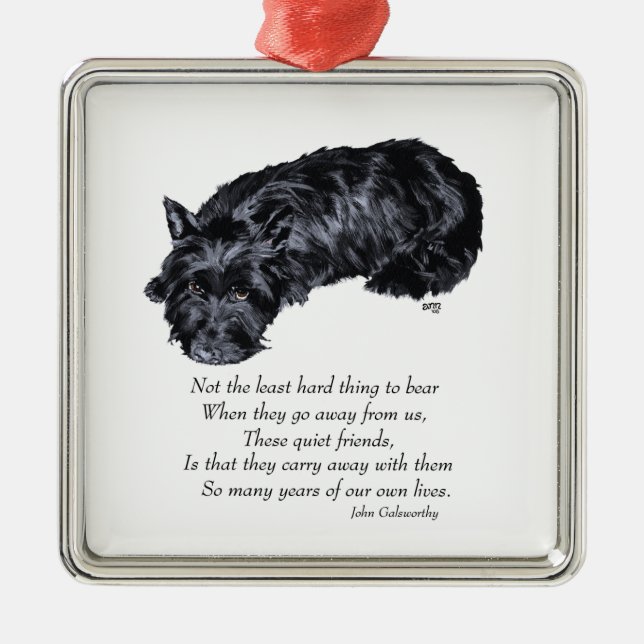 Ornamento De Metal Scottie Keepsaame Ornament (Frente)