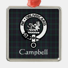 Ornamento De Metal Scottish Campbell Crest Crachá & Tartan