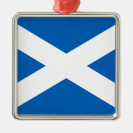 Ornamento De Metal Scottish Flag (Saltyre) (Scotland Flag)