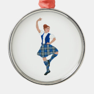 Ornamento De Metal Scottish Highland Dancer - Nevil Xadrez