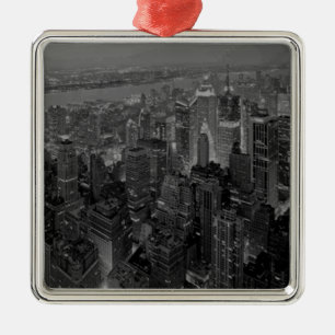 Ornamento De Metal Script Nova Iorque do Vintage Old Style